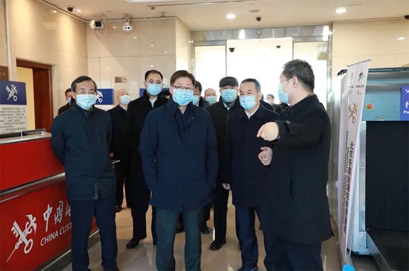 Wang Zhiqing went to the Capital Airport to supervise and inspect the service guarantee work of the Winter Olympics airport